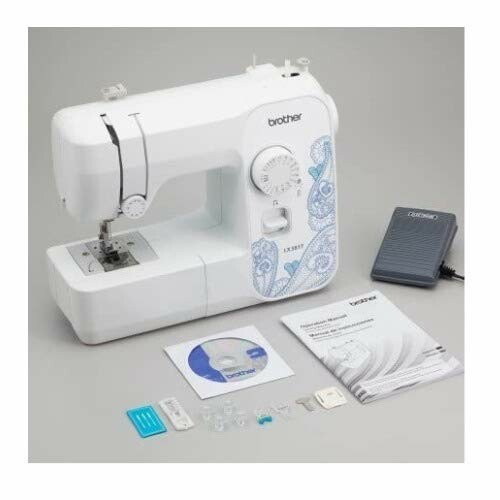 Brother sewing machine with accessories and manual